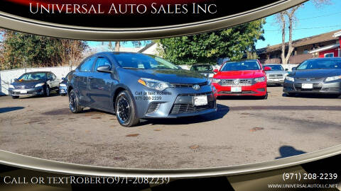 2016 Toyota Corolla for sale at Universal Auto Sales Inc in Salem OR