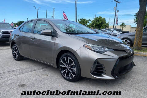 2017 Toyota Corolla for sale at AUTO CLUB OF MIAMI, INC in Miami FL