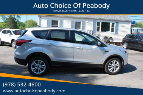 2019 Ford Escape for sale at Auto Choice Of Peabody in Peabody MA