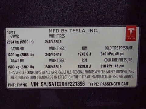 2017 Tesla Model S 100D