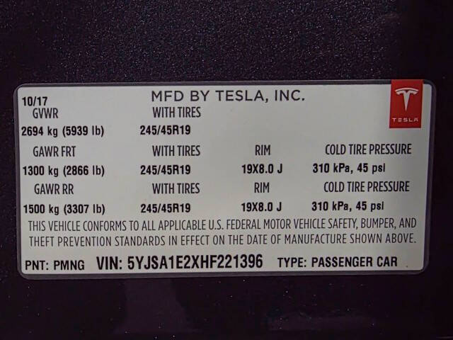 2017 Tesla Model S 100D