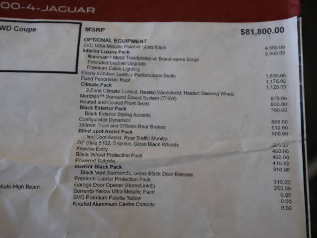 2021 Jaguar F-TYPE R-Dynamic