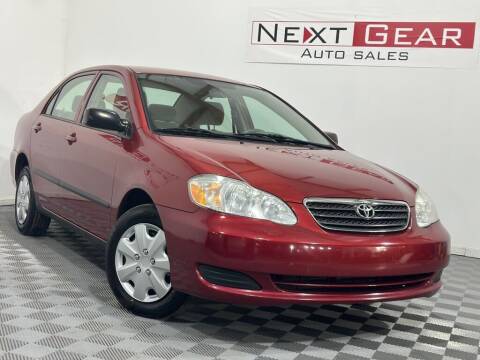 2007 Toyota Corolla for sale at Next Gear Auto Sales in Westfield IN