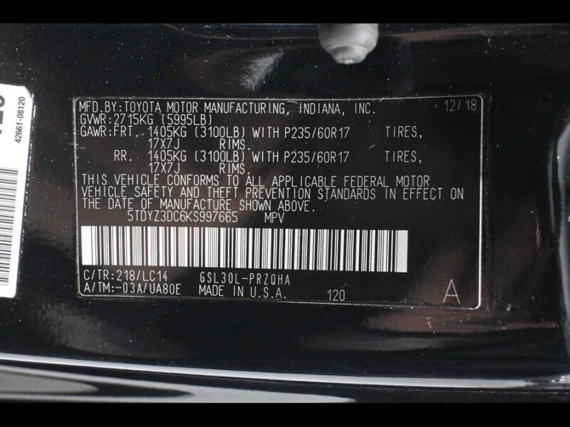 2019 Toyota Sienna
