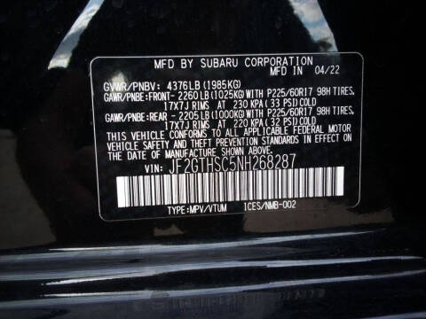 2022 Subaru Crosstrek Sport