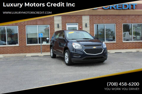 2017 Chevrolet Equinox for sale at Luxury Motors Credit Inc in Bridgeview IL