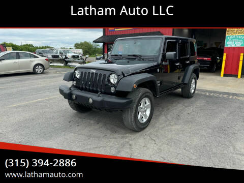 2015 Jeep Wrangler Unlimited for sale at Latham Auto LLC in Ogdensburg NY