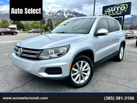 2017 Volkswagen Tiguan for sale at Auto Select in Orem UT