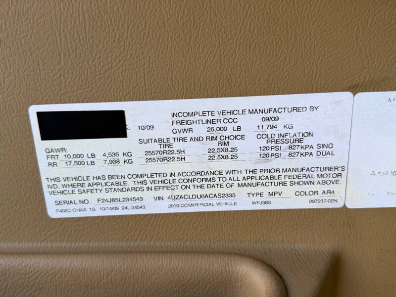 2010 Freightliner Mobile Classroom