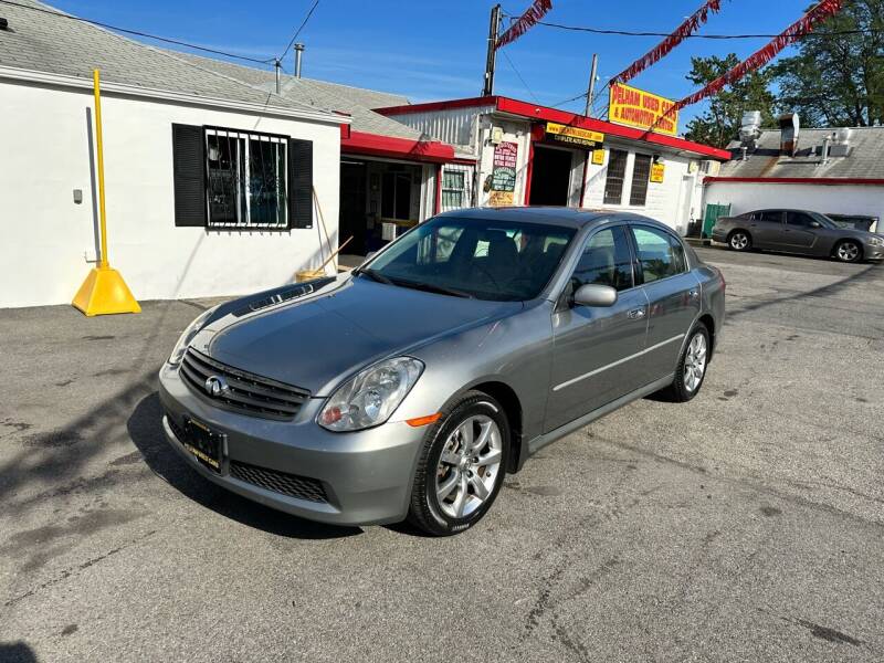 2006 Infiniti G35 for sale at PELHAM USED CARS & AUTOMOTIVE CENTER in Bronx NY