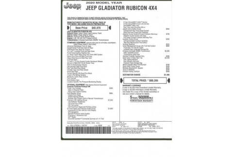 2020 Jeep Gladiator JT