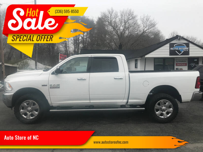 2015 RAM 2500 for sale at Auto Store of NC in Walkertown NC