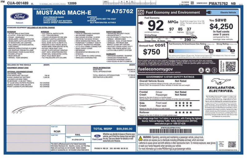 2023 Ford Mustang Mach-E Premium