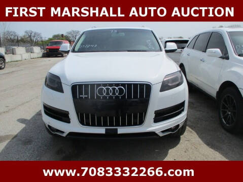 2013 Audi Q7 for sale at First Marshall Auto Auction in Harvey IL