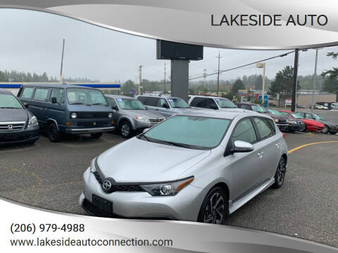 2016 Scion iM for sale at Lakeside Auto in Lynnwood WA