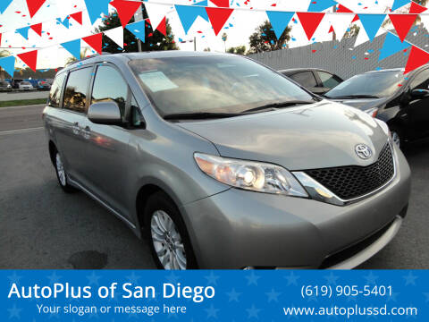 2016 Toyota Sienna for sale at AutoPlus of San Diego in Spring Valley CA