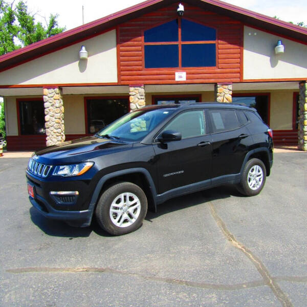 Used 2018 Jeep Compass Sport with VIN 3C4NJDAB3JT493378 for sale in Sheridan, WY