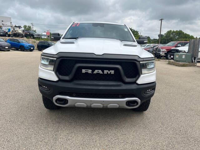 Used 2021 RAM Ram 1500 Pickup Rebel with VIN 1C6RRFLG1MN607906 for sale in Dubuque, IA