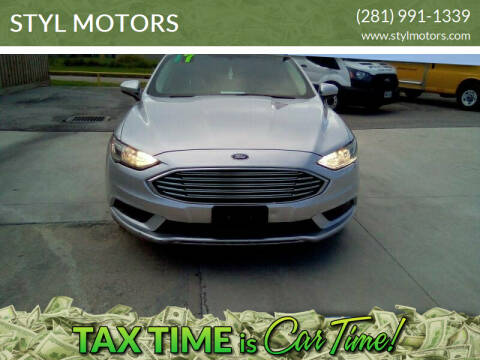 2017 Ford Fusion for sale at STYL MOTORS in Pasadena TX