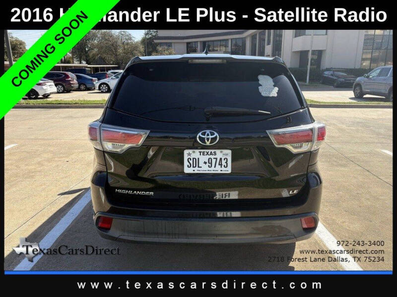2016 Toyota Highlander LE Plus