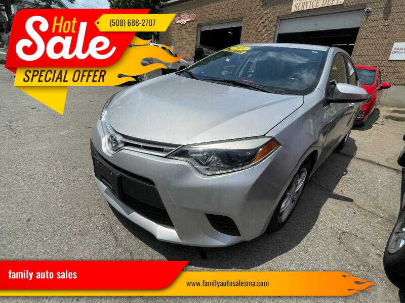 2014 Toyota Corolla for sale at family auto sales in Marlborough MA