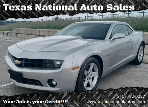 2012 Chevrolet Camaro for sale at Texas National Auto Sales in San Antonio TX