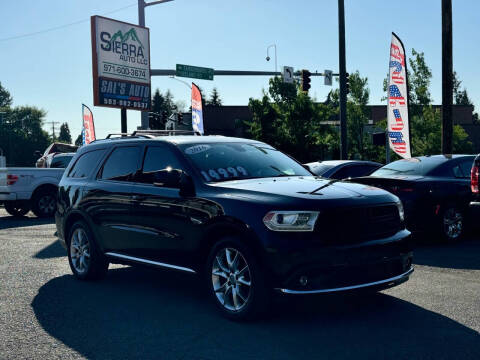 2016 Dodge Durango for sale at SIERRA AUTO LLC in Salem OR