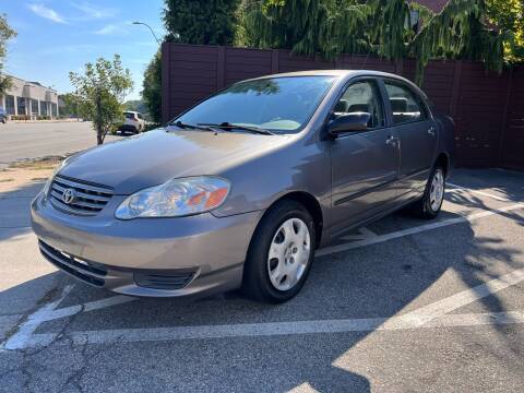 2003 Toyota Corolla for sale at KG MOTORS in West Newton MA