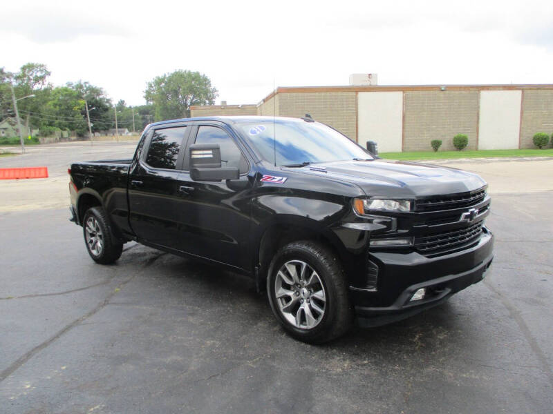 Used 2021 Chevrolet Silverado 1500 RST with VIN 1GCUYEET8MZ344221 for sale in Rock Falls, IL