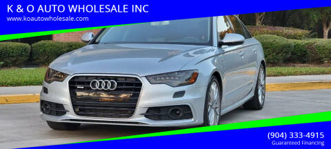 2012 Audi A6 for sale at K & O AUTO WHOLESALE INC in Jacksonville FL