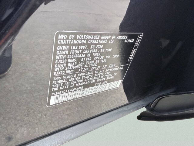 2018 Volkswagen Atlas V6 SEL Premium 4Motion