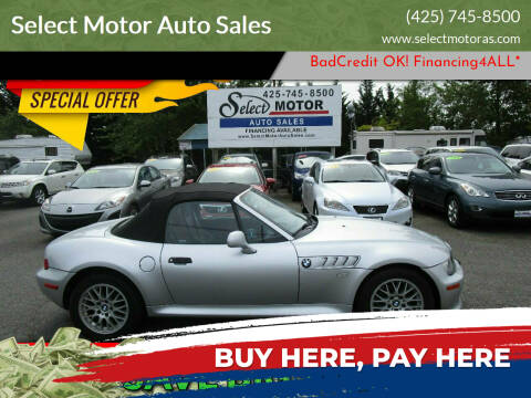 2001 BMW Z3 for sale at Select Motor Auto Sales in Lynnwood WA