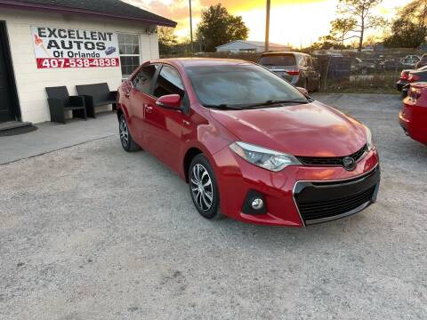 2014 Toyota Corolla for sale at Excellent Autos of Orlando in Orlando FL