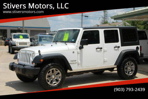 2013 Jeep Wrangler Unlimited for sale at Stivers Motors, LLC in Nash TX