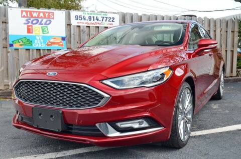 2017 Ford Fusion for sale at ALWAYSSOLD123 INC in Fort Lauderdale FL