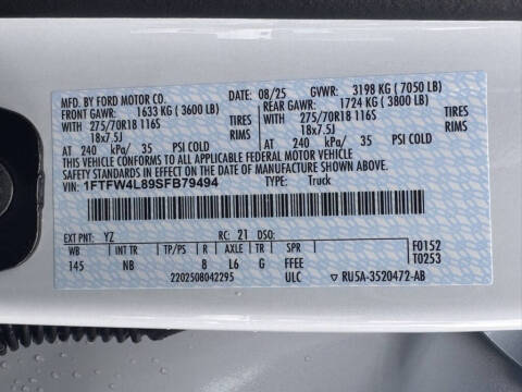 2025 Ford F-150 Tremor