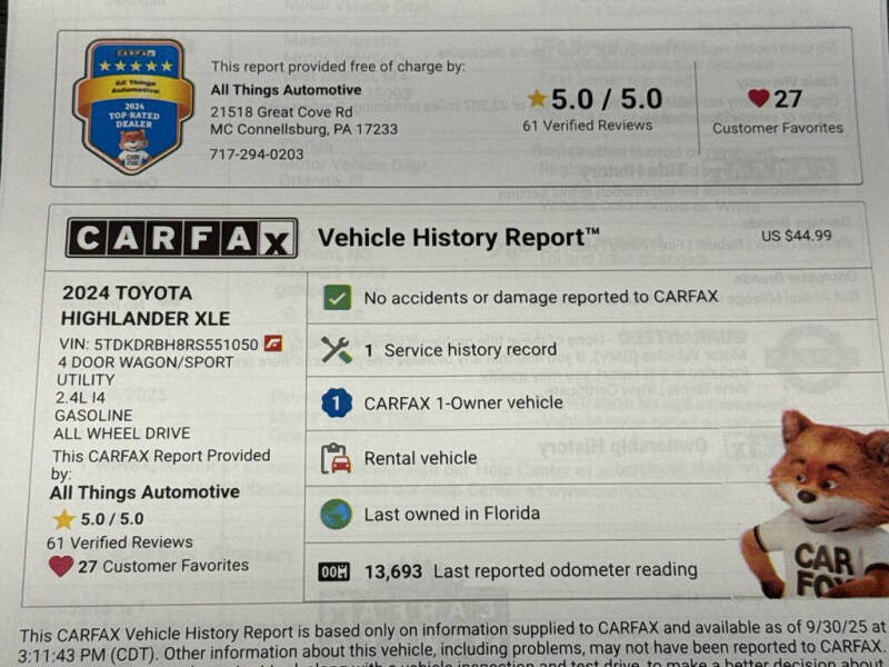 2024 Toyota Highlander LE