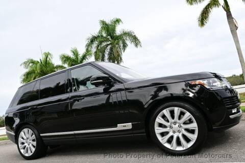 2016 Land Rover Range Rover for sale at MOTORCARS in West Palm Beach FL
