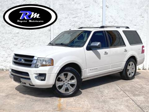 2015 Ford Expedition for sale at ROGERS MOTORCARS in Houston TX