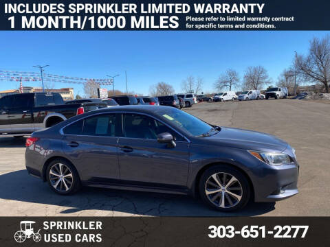 2016 Subaru Legacy for sale at Sprinkler Used Cars in Longmont CO