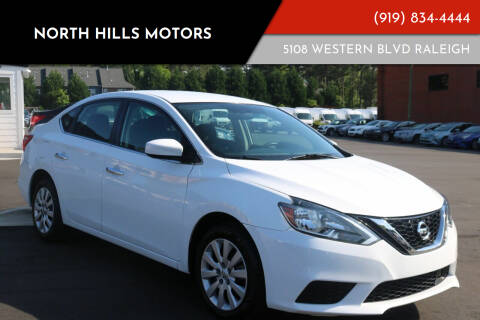2018 Nissan Sentra for sale at NORTH HILLS MOTORS in Raleigh NC