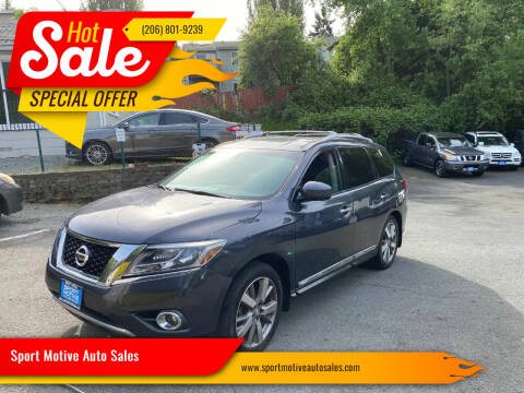 2014 Nissan Pathfinder for sale at Sport Motive Auto Sales in Seattle WA