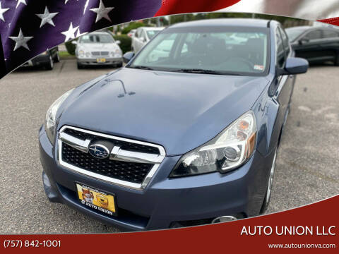 2014 Subaru Legacy for sale at Auto Union LLC in Virginia Beach VA