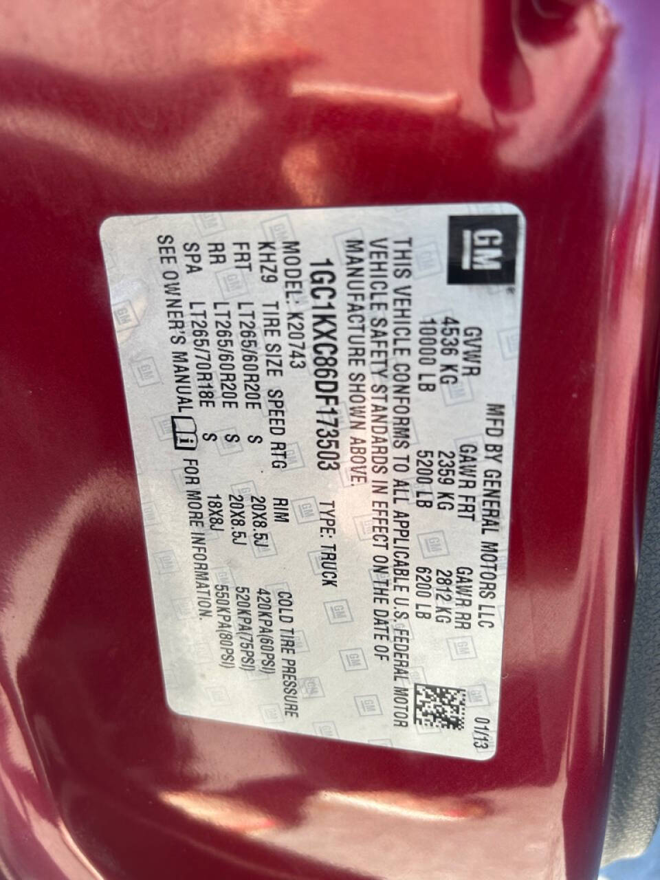 Red 2013 Chevrolet Silverado 2500HD LT 25