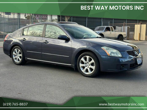 2008 Nissan Maxima for sale at BEST WAY MOTORS INC in San Diego CA