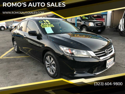 2014 Honda Accord for sale at ROMO'S AUTO SALES in Los Angeles CA