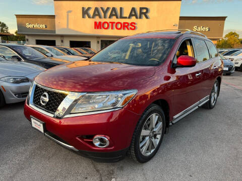 2014 Nissan Pathfinder for sale at KAYALAR MOTORS in Houston TX