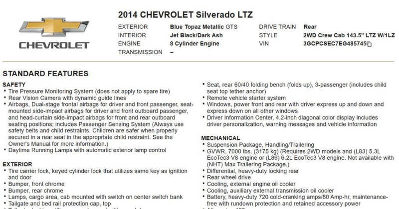 2014 Chevrolet Silverado 1500
