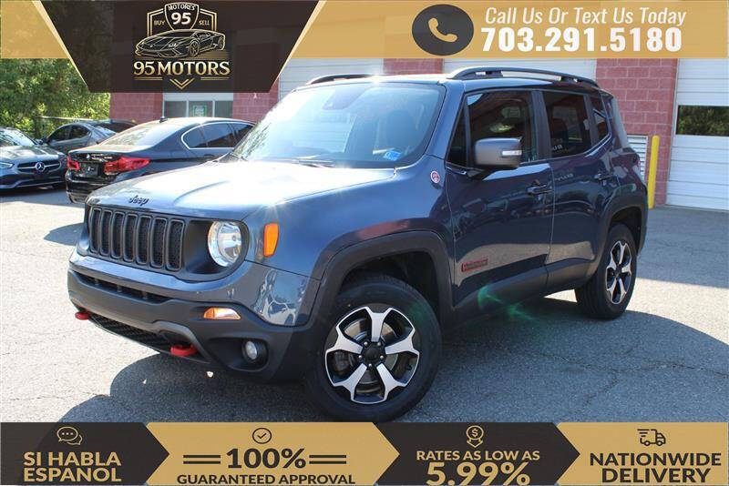 Blue 2021 Jeep Renegade Trailhawk 4x4 Trailhawk 4dr SUV 1