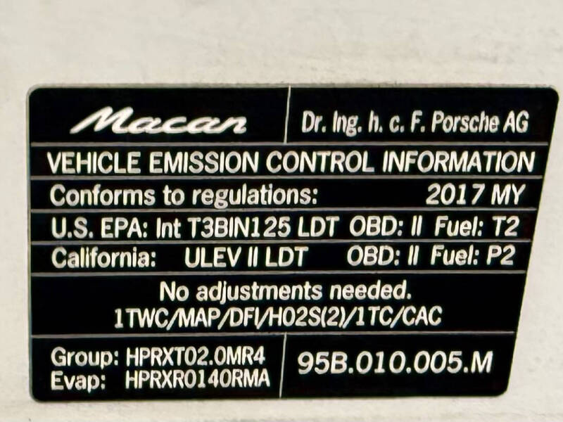 2017 Porsche Macan